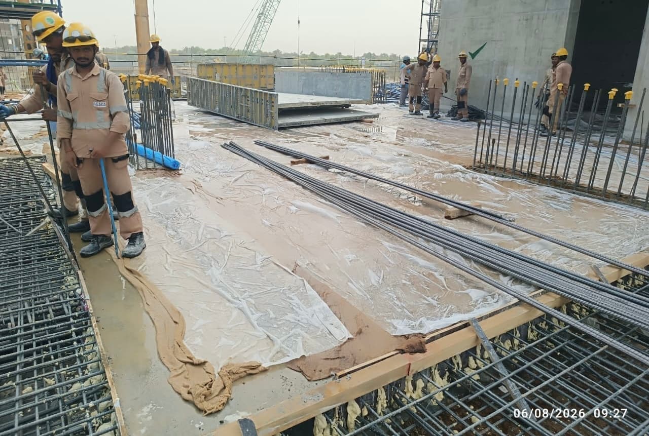 Sobha Orbis construction site, Land Department inspection photo 11, 13 August 2026