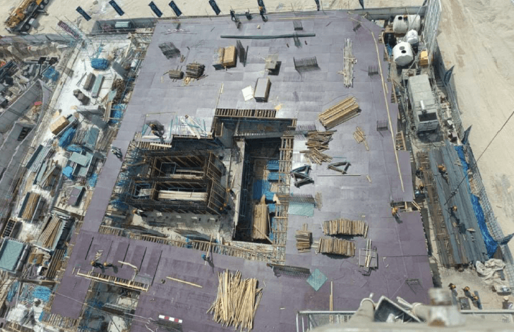 Ocean Tower construction site, Land Department inspection photo 1, 27 March 2026
