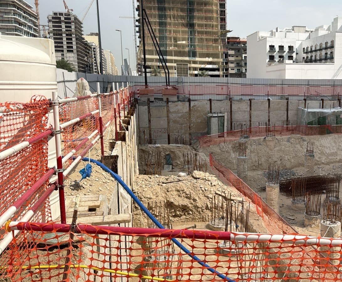 Gharbi Ii Residences construction site, Land Department inspection photo 2, 13 March 2026