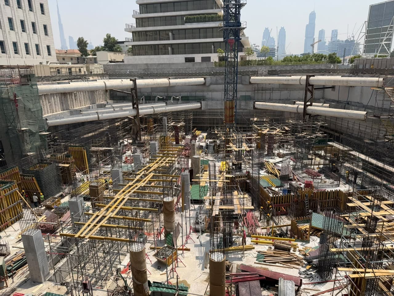 Sea Mirror Residences construction site, Land Department inspection photo 4, 24 August 2026