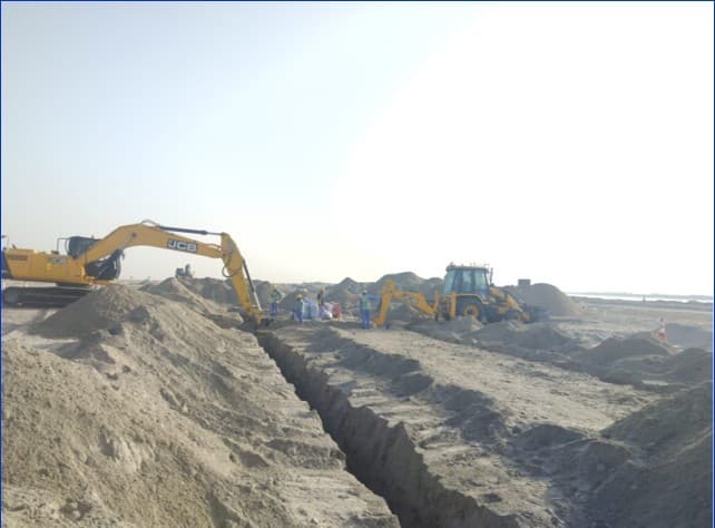 Palm Jebel Ali - Frond E construction site, Land Department inspection photo 1, 16 March 2026