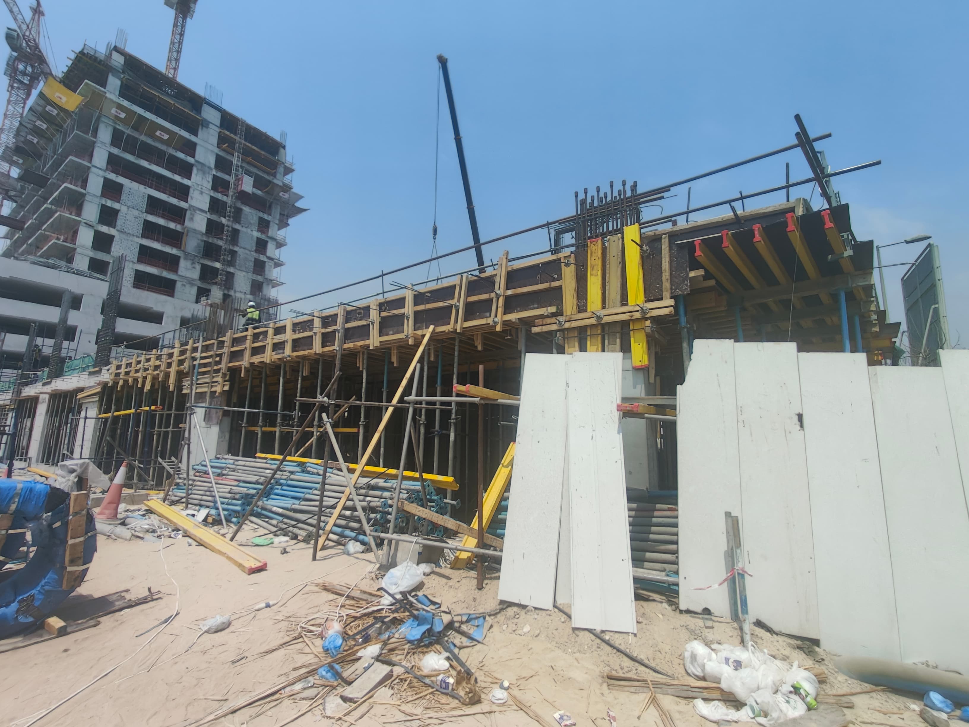 Vivid Tower construction site, Land Department inspection photo 2, 12 August 2026