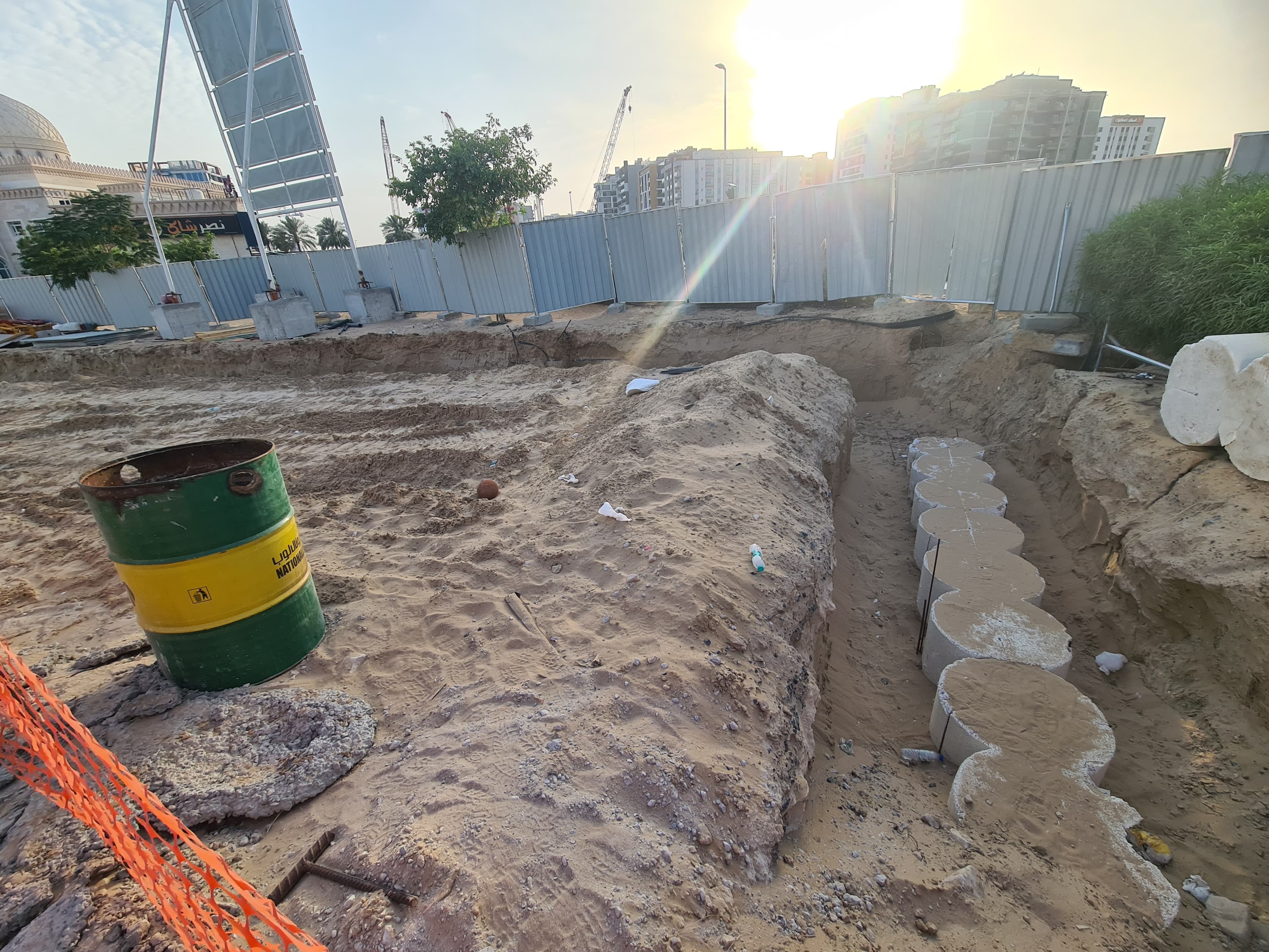Rabdan Gates construction site, Land Department inspection photo 5, 23 April 2026