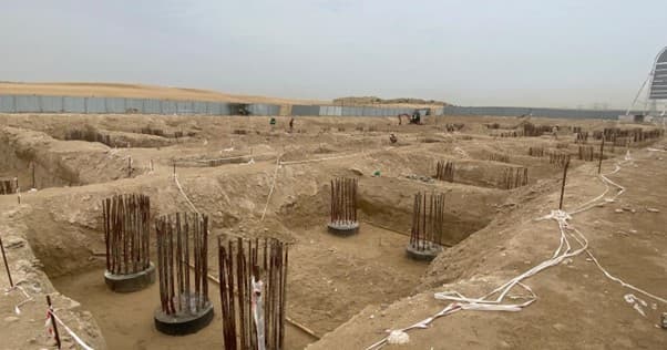 Damac Riverside Views - Indigo 1 construction site, Land Department inspection photo 1, 11 April 2026