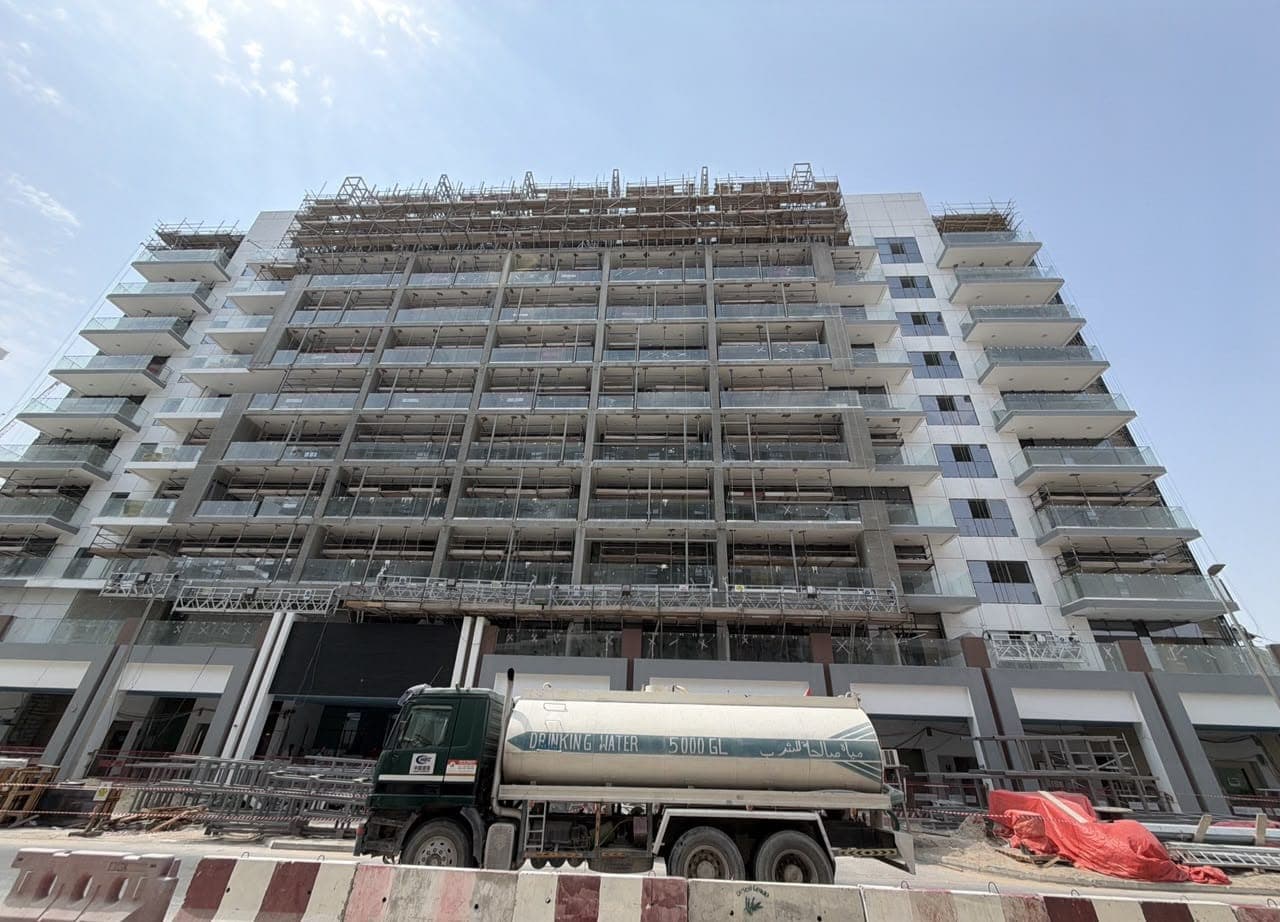 Azizi Riviera 64 construction site, Land Department inspection photo 9, 7 September 2026