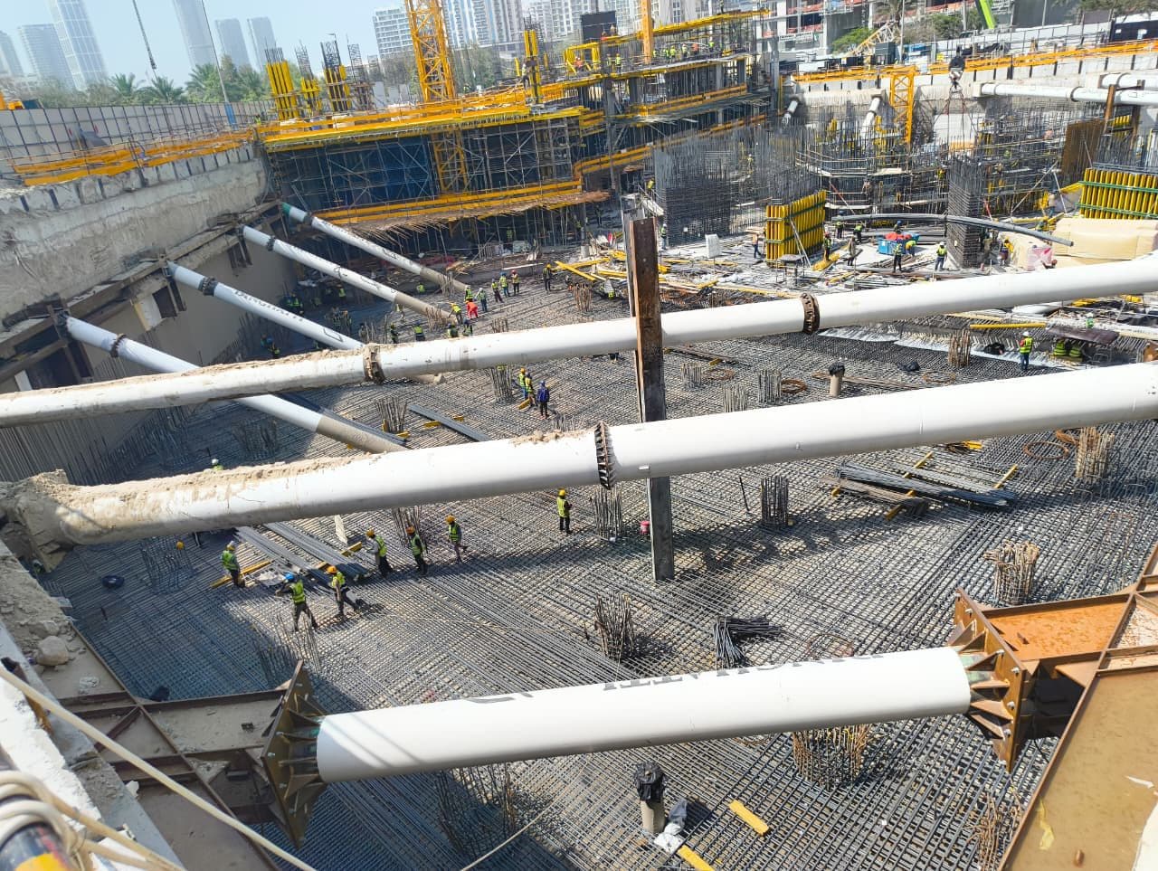 Binghatti Circle construction site, Land Department inspection photo 5, 30 April 2026