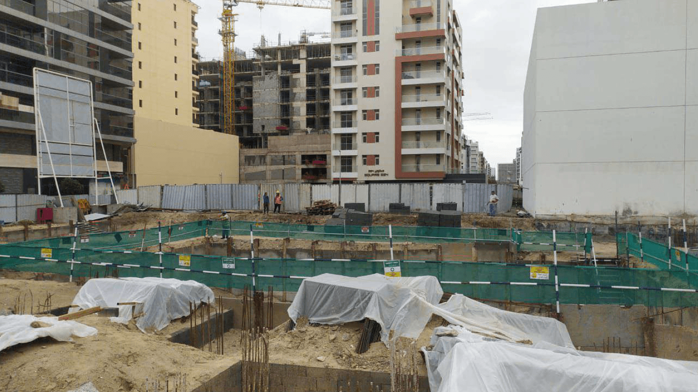 Evergrin House 2 construction site, Land Department inspection photo 1, 14 April 2026