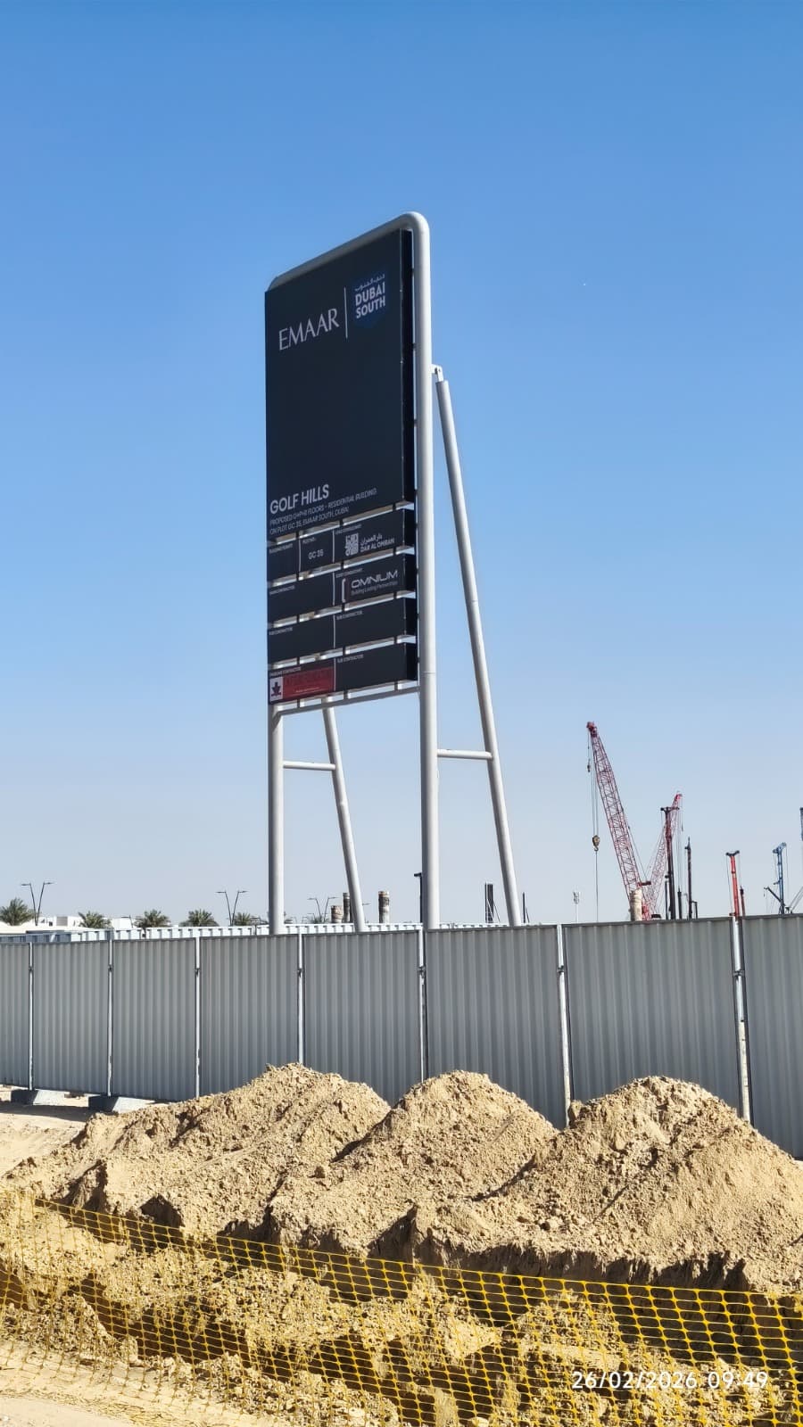Golf Hills construction site, Land Department inspection photo 3, 13 March 2026