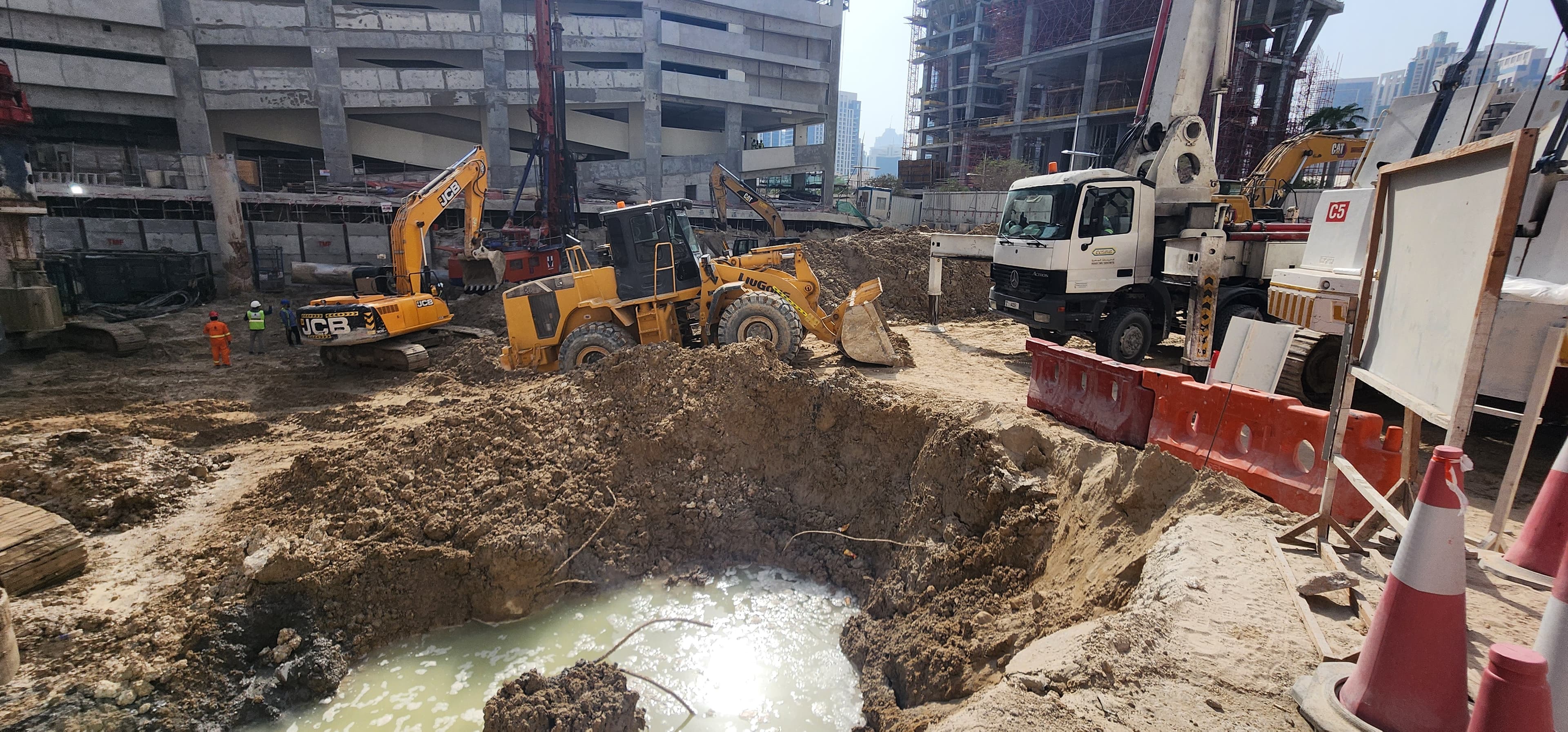 Inaura Hotels & Residences construction site, Land Department inspection photo 4, 1 October 2026