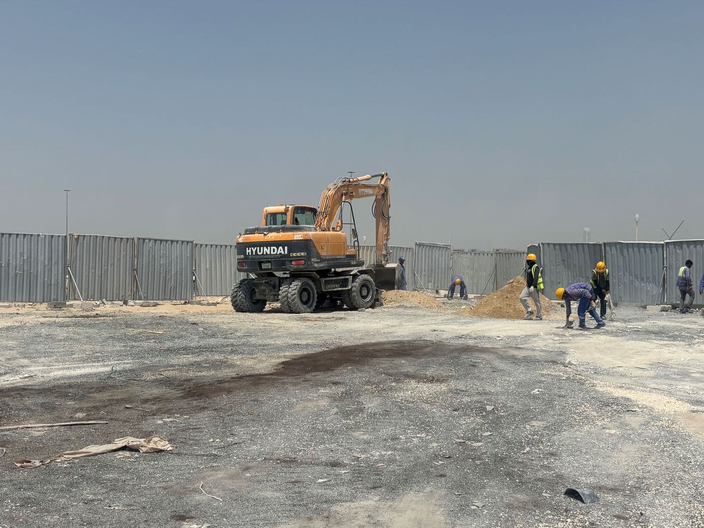 Piazza Roma construction site, Land Department inspection photo 2, 18 August 2026